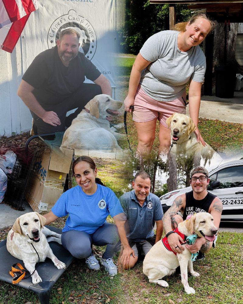 Becky perra de servicio entrenada por Jimmy Nievez en Casper’s Camp Hope Dog Training Florida